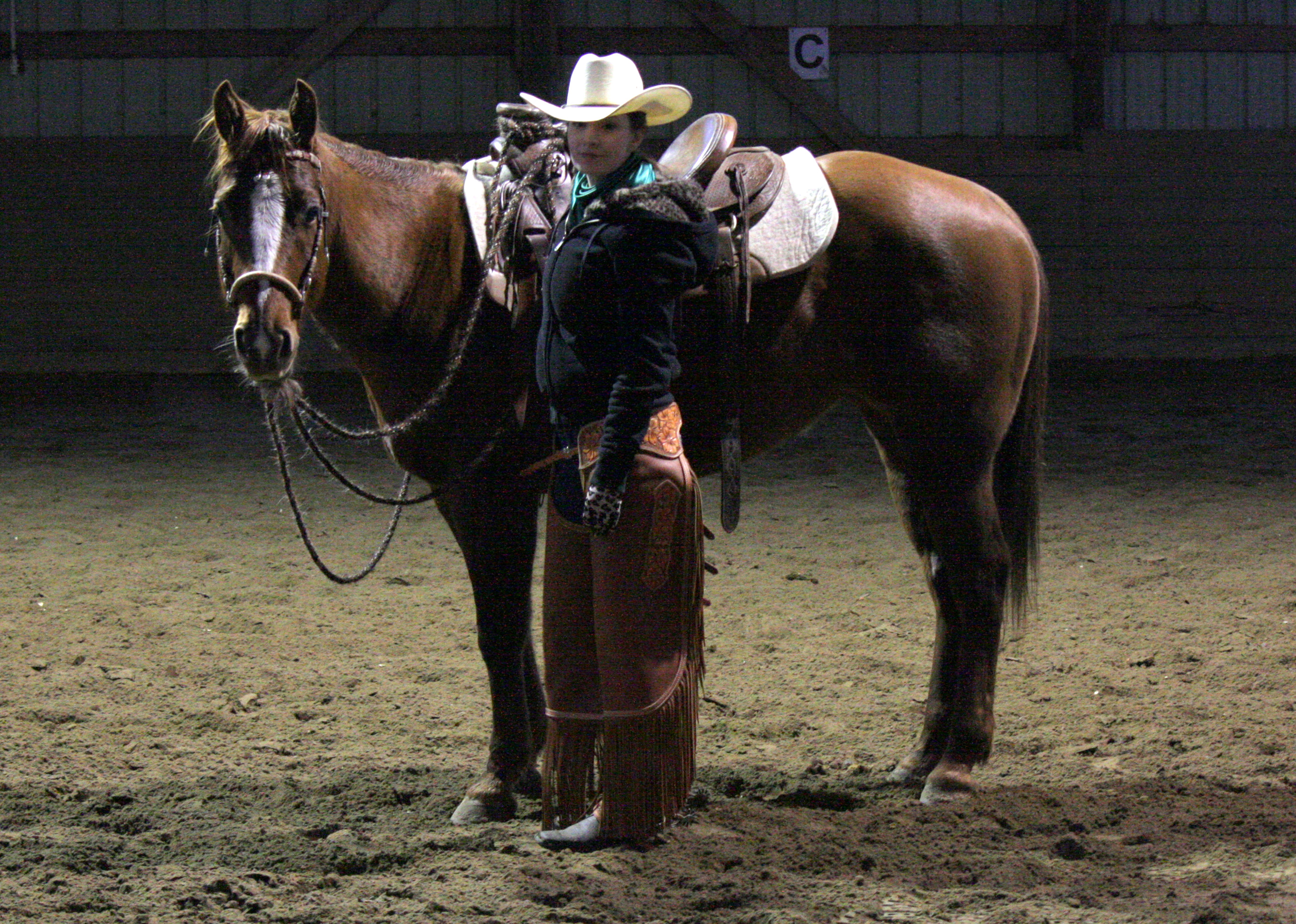 Haley with her Cow Horse Play Mia Tucker CD