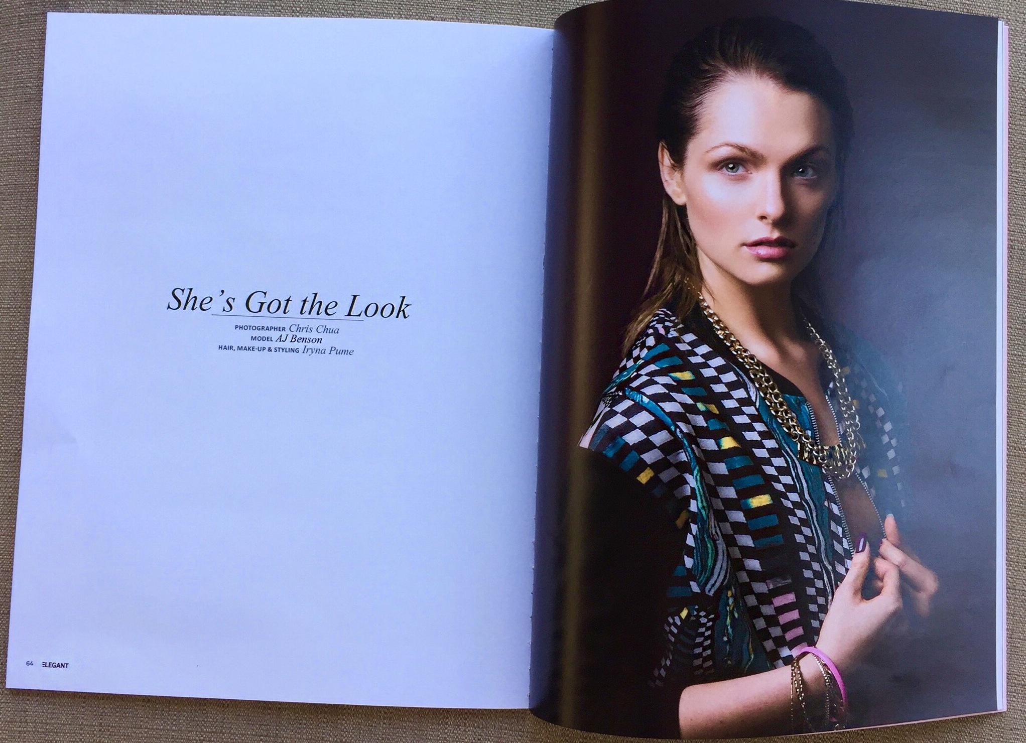 Aj Benson in Elegant Magazine, Issue no.9, February Fashion #11