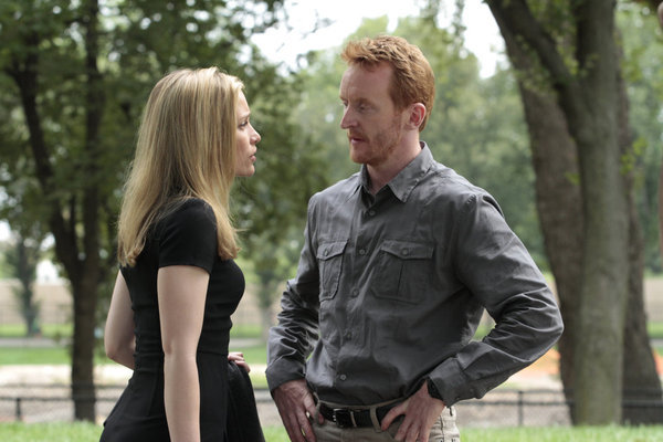 Still of Piper Perabo and Tony Curran in Covert Affairs (2010)