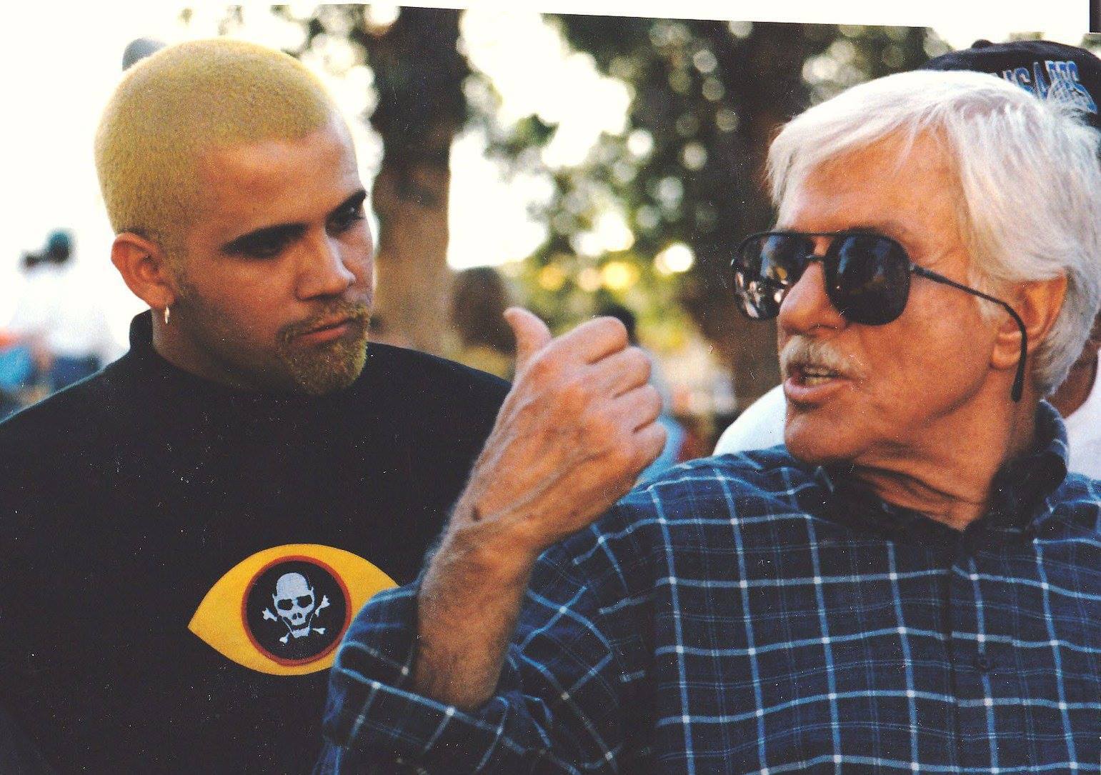 Me and Dick Van Dyke working a scene. comedy is serious business...
