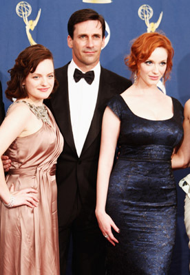 Still of Elisabeth Moss, Jon Hamm and Christina Hendricks in The 61st Primetime Emmy Awards (2009)