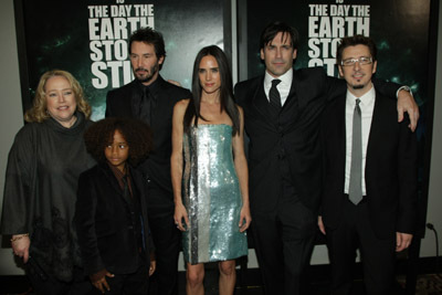 Jennifer Connelly, Keanu Reeves, Kathy Bates, Scott Derrickson, Jon Hamm and Jaden Smith at event of The Day the Earth Stood Still (2008)