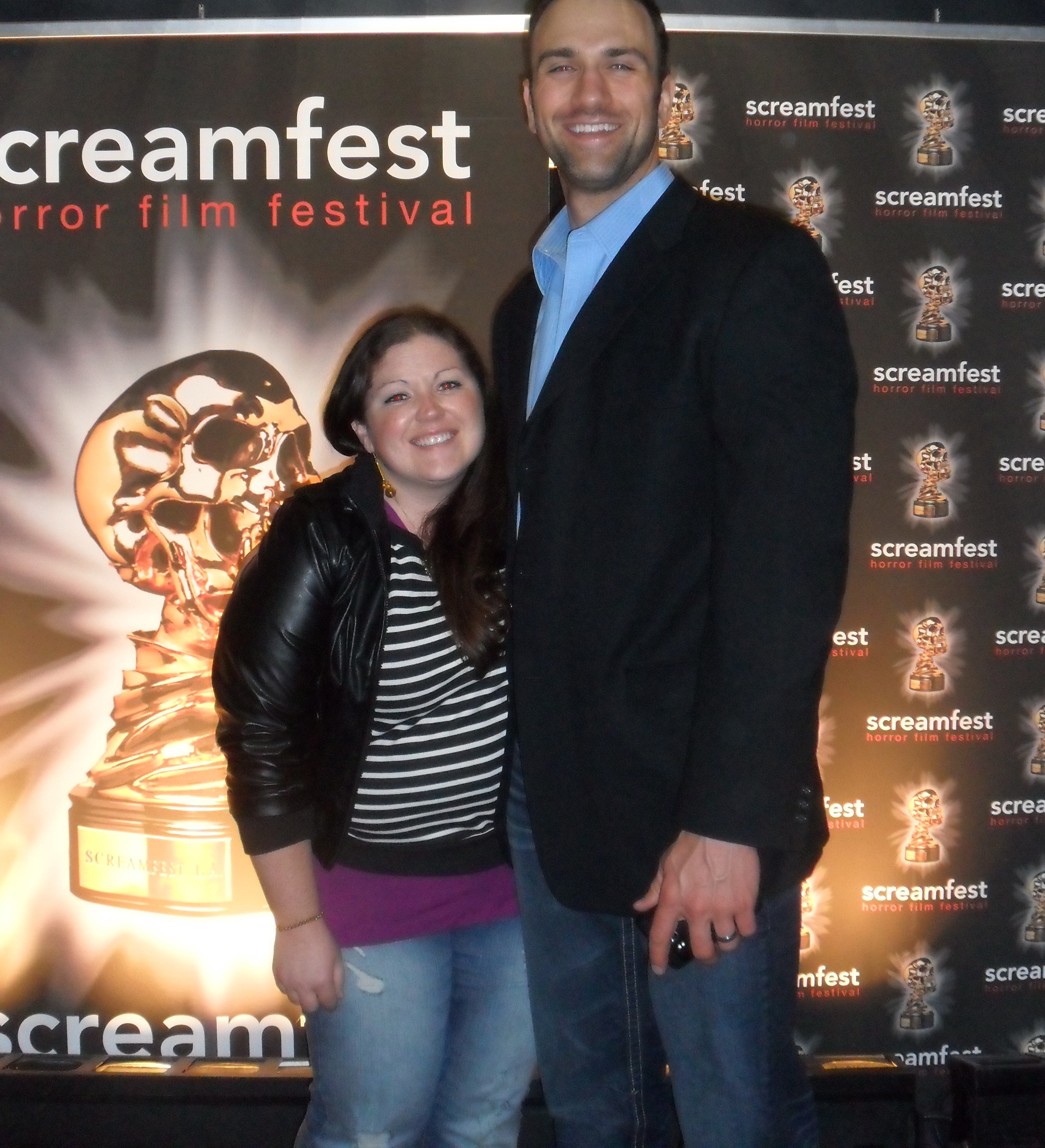 Good college friend and I at L.A.'s ScreamFest 2011, Los Angeles