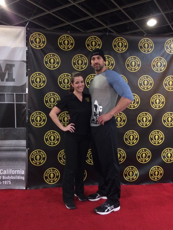 Walking the Red Carpet at the world famous Gold's Gym, Venice CA