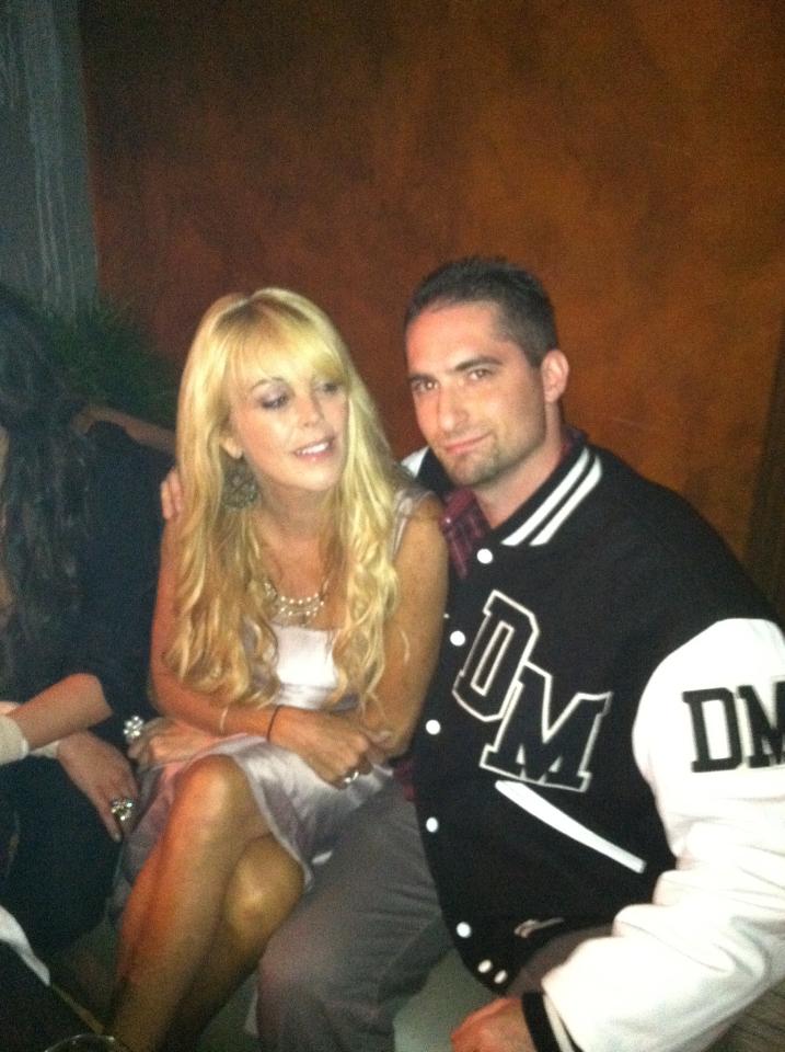 Chillin' with Dina Lohan at Red Carpet event.