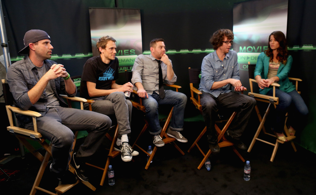 Justin Martinez, Matt Bettinelli-Olpin, Chad Villella and Tyler Gillett. Comic-Con 2012.