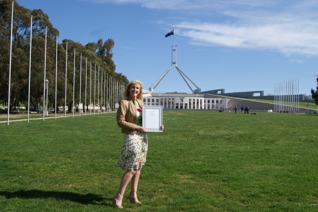 Certificate as a Nominee for Australian of the Year 2009 by Government in Canberra