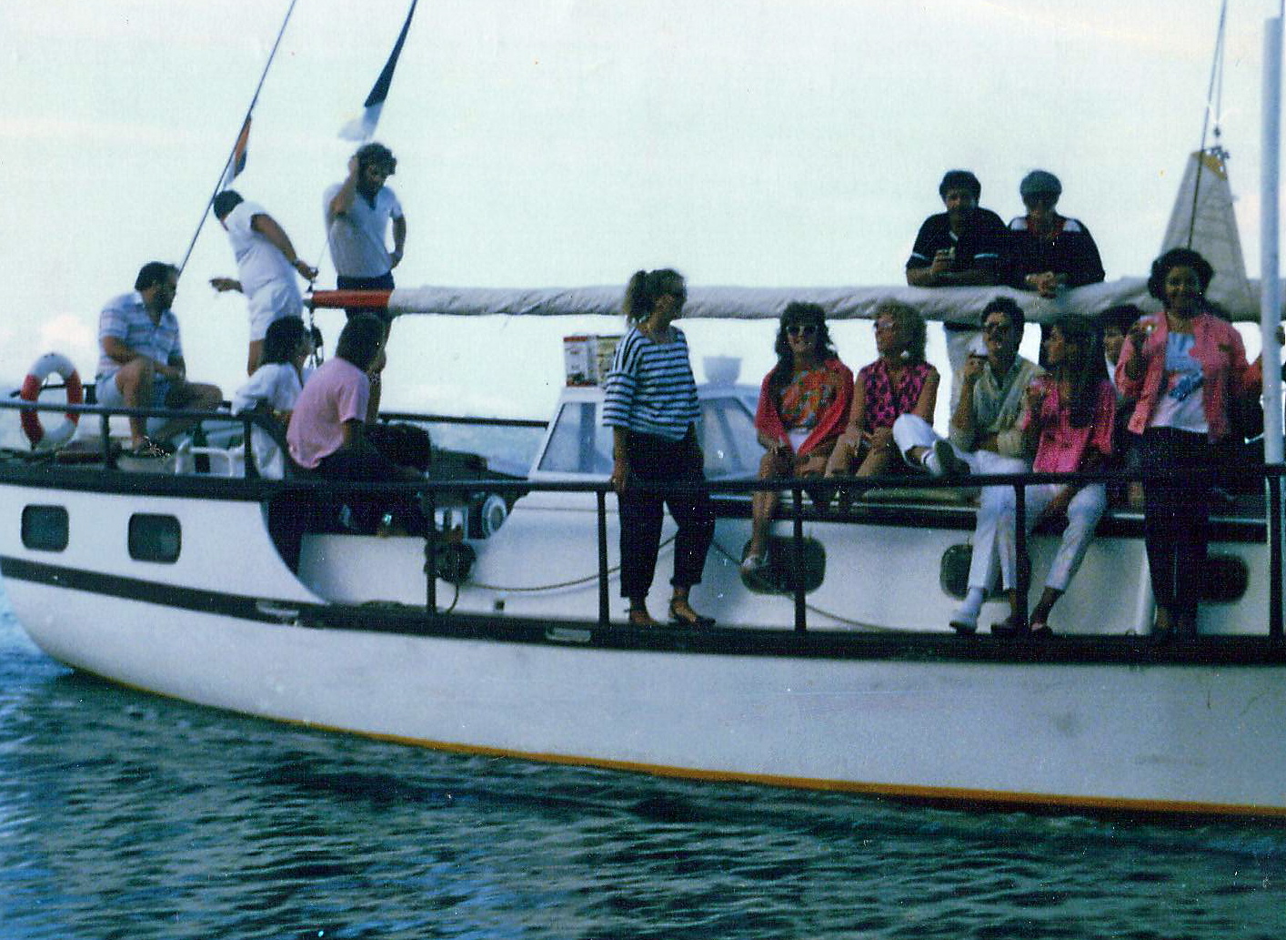 Yacht Skipper Shelley takes tourists out on Knysna Lagoon