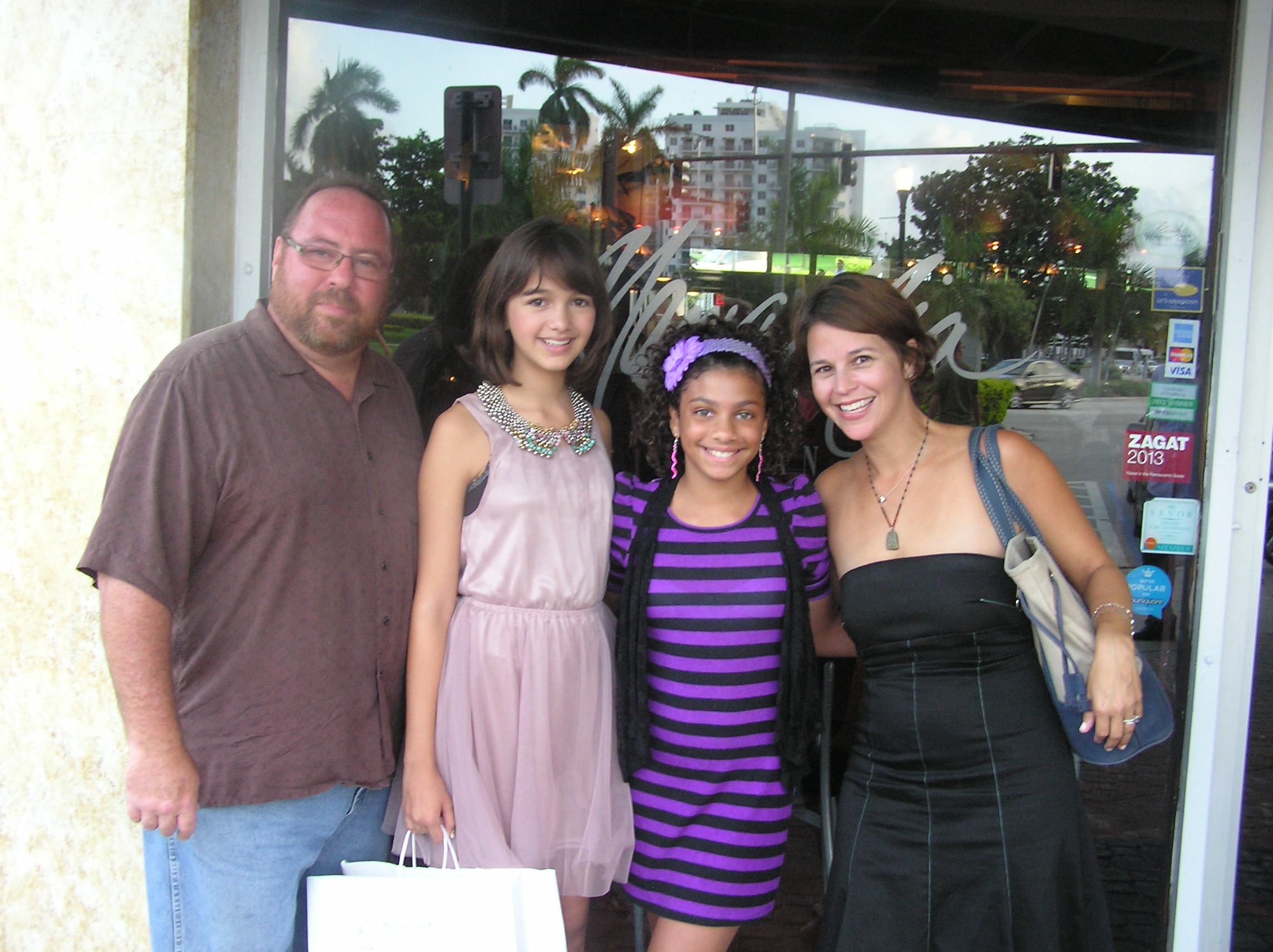 Taylor Blackwell & Meredith Blackwell , my daughter Gina and myself. Magic City wrap party 2013.