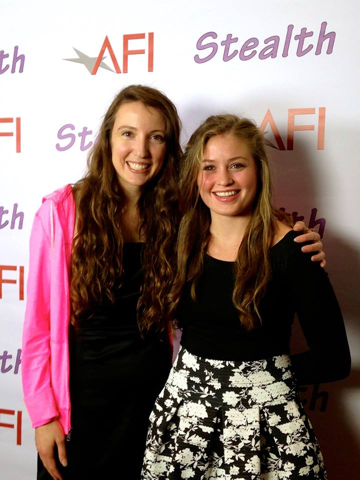 Katie Huffman with Director Melissa Hoppe at the Stealth premier