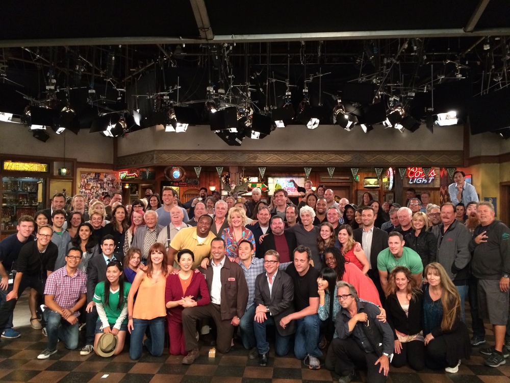 Group photo with the cast and crew of Sullivan and Son