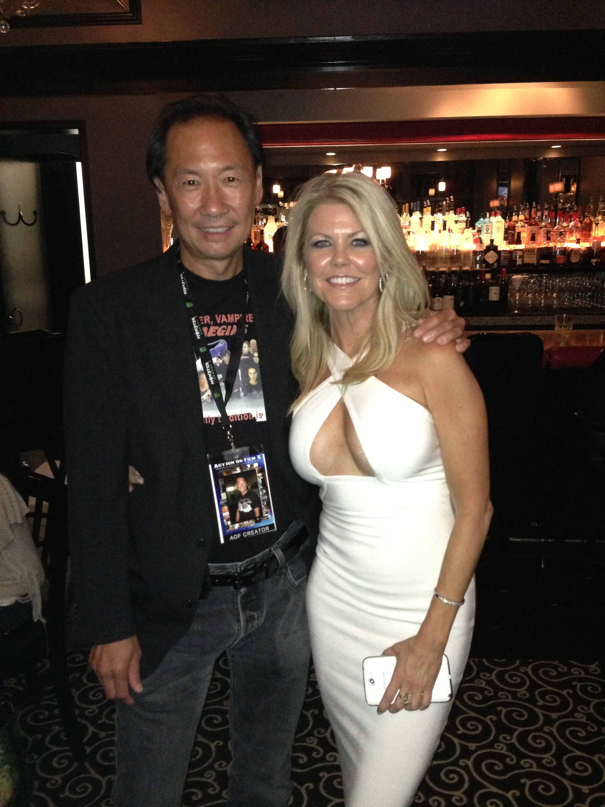 Best Guerrilla Film Short Nominee at the Action on Film Festival: Gary Vinant-Tang and Tracey Birdsall from Dawn of the Crescent Moon.