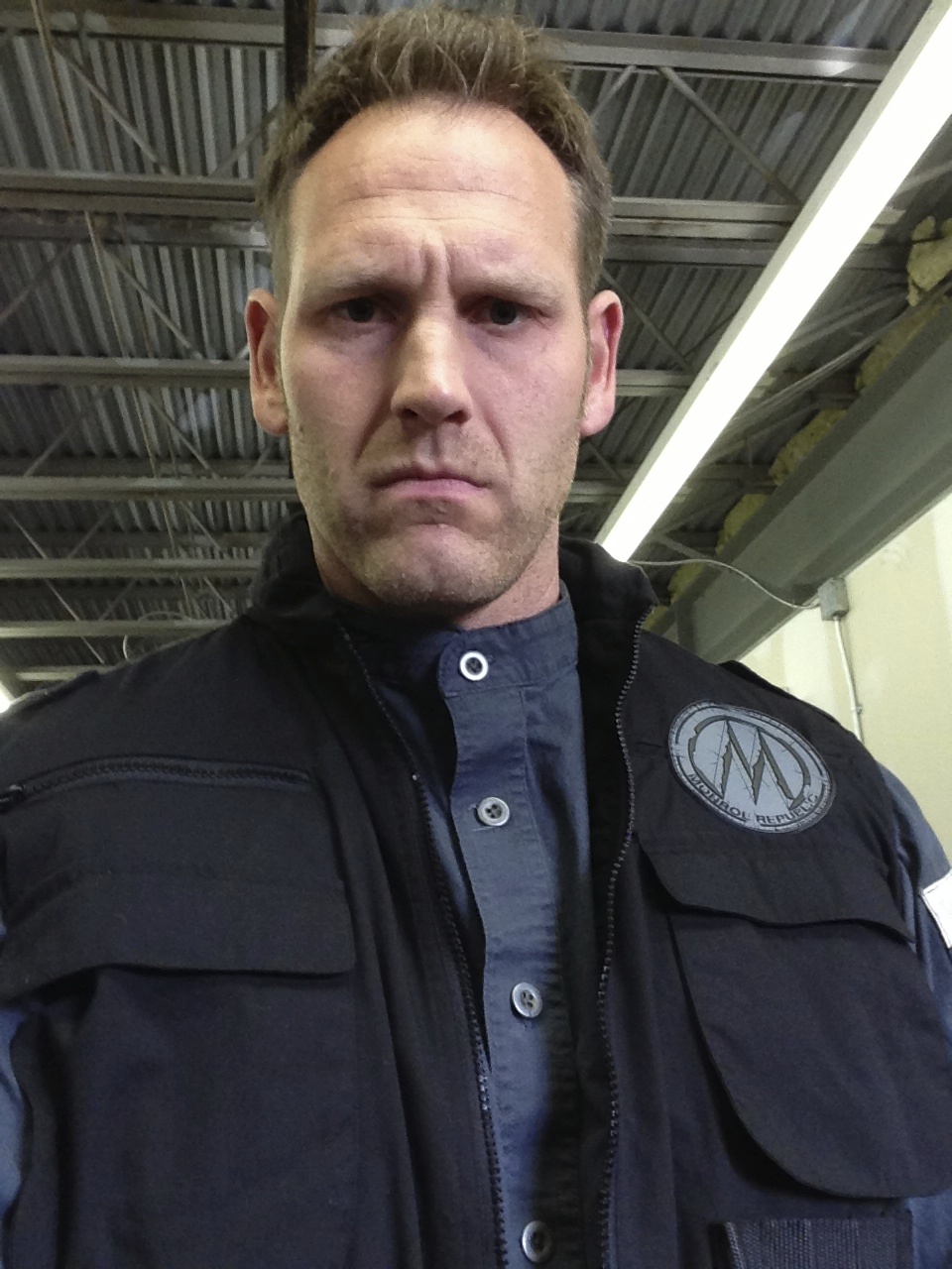 Playing the role of the Enforcer on the TV show Revolution.