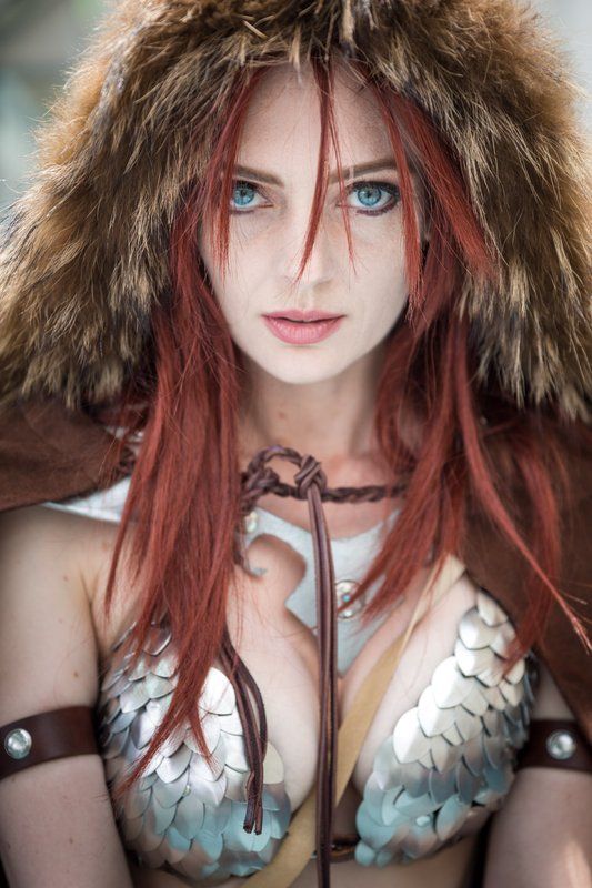 Melissa Biethan as Red Sonja At Comic-Con 2014 In San Diego, California