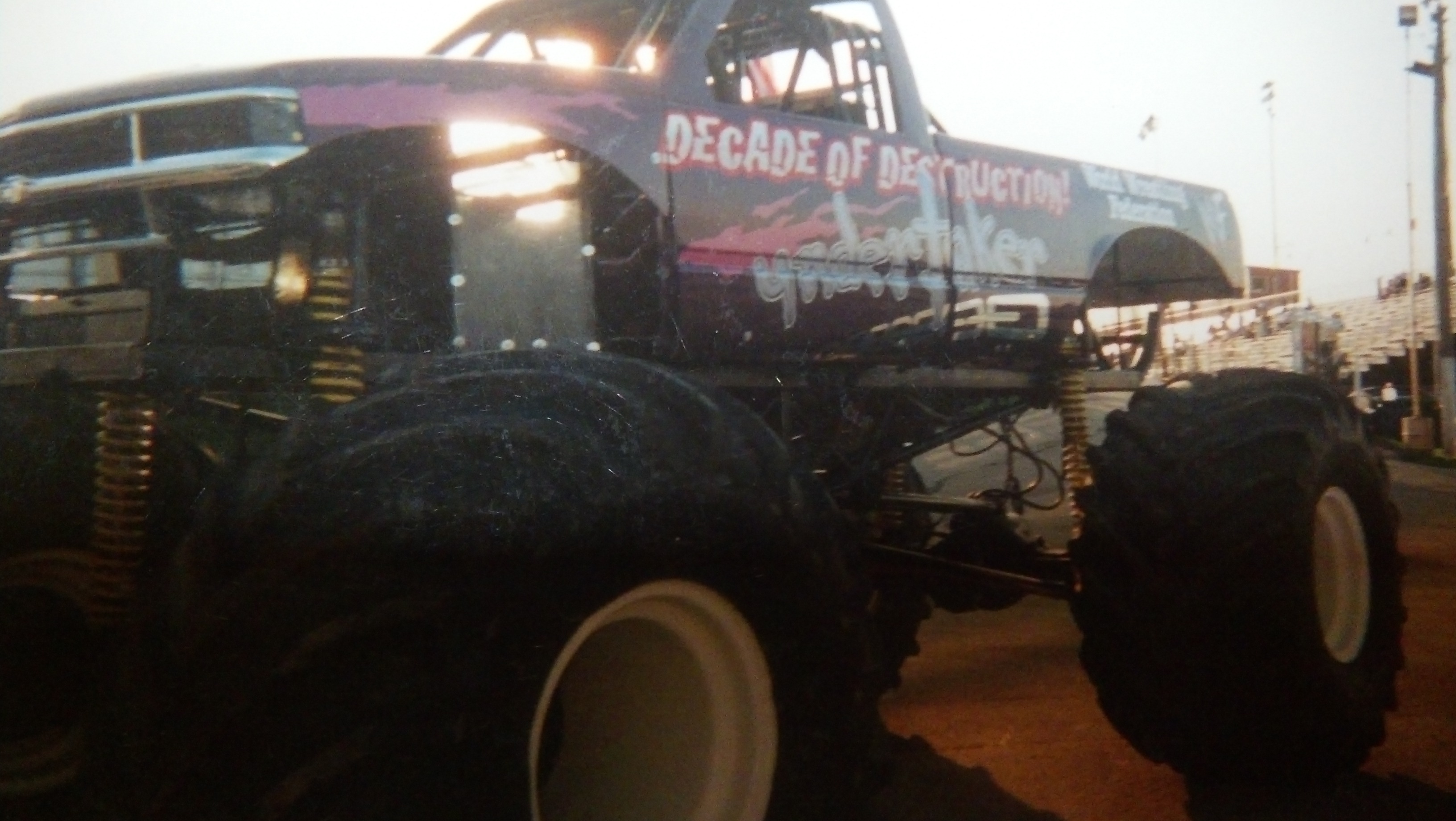 WWE Brothers Of Destruction monster truck. Sept 2001,the weekend after the Sept Trade Tower Attacks.