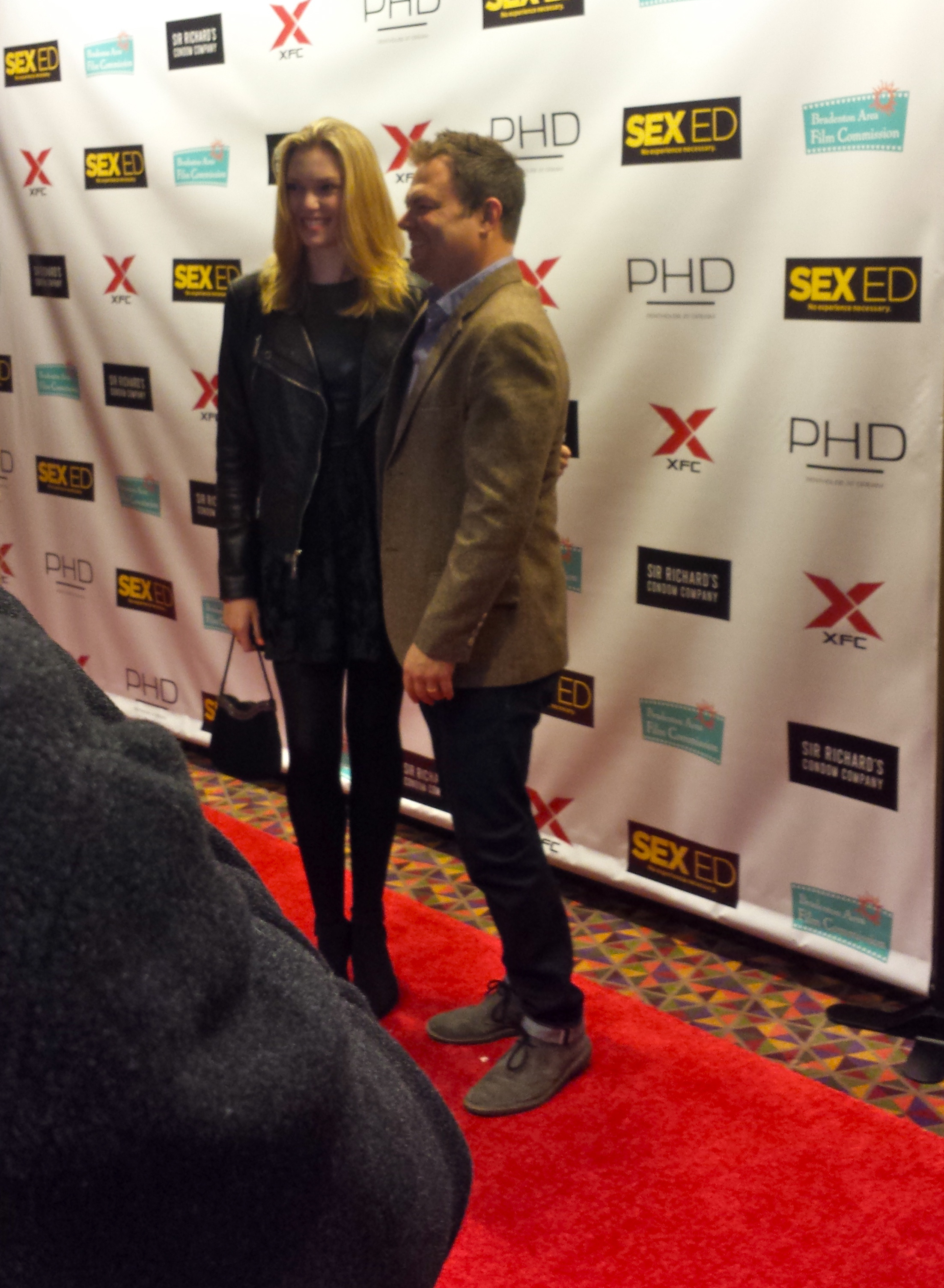 NYC Sex Ed premiere. Red Carpet with director Isaac Feder.