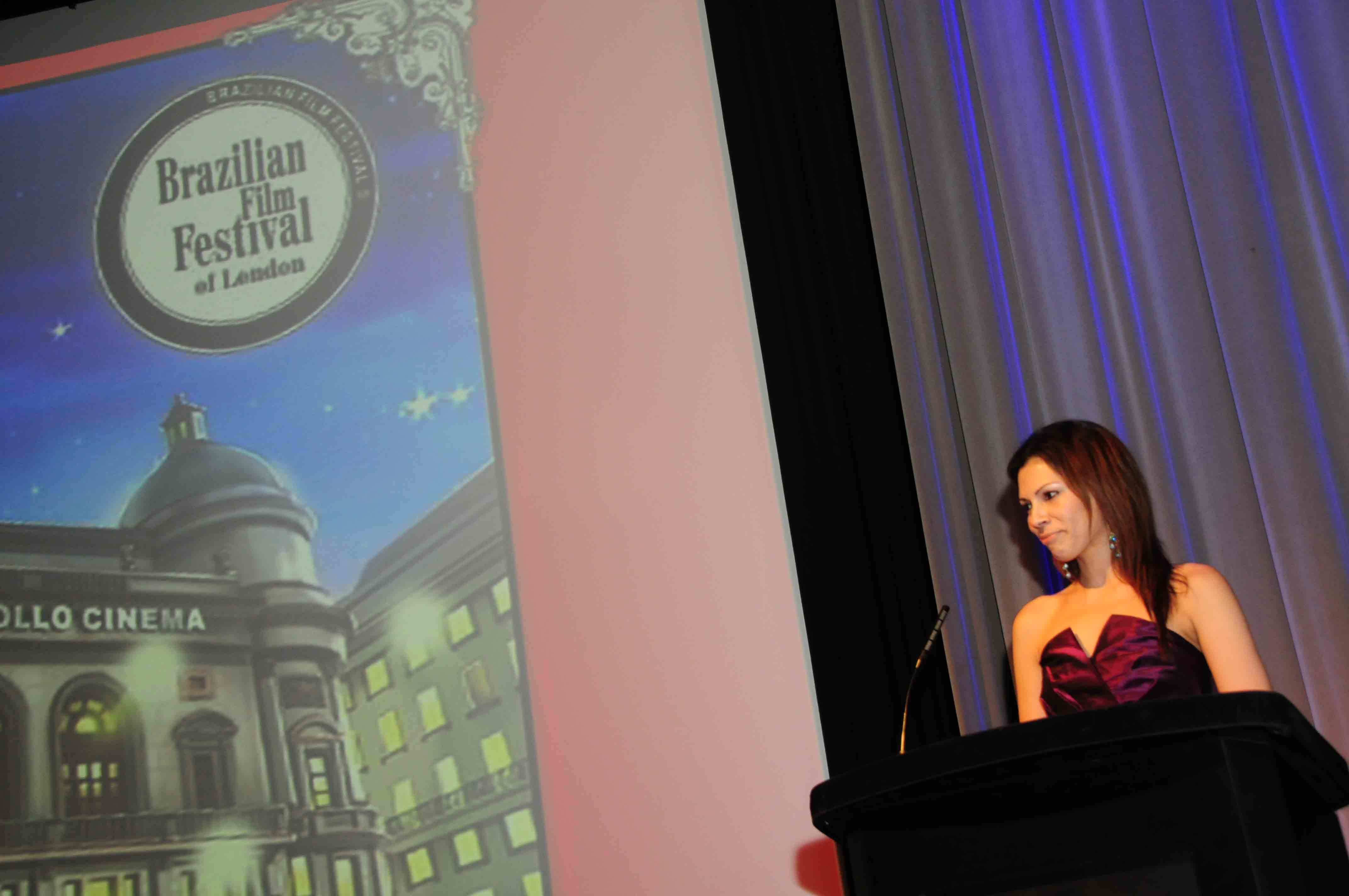 Brazilian Film Festival London Daniela Lavender speaks at BAFTA
