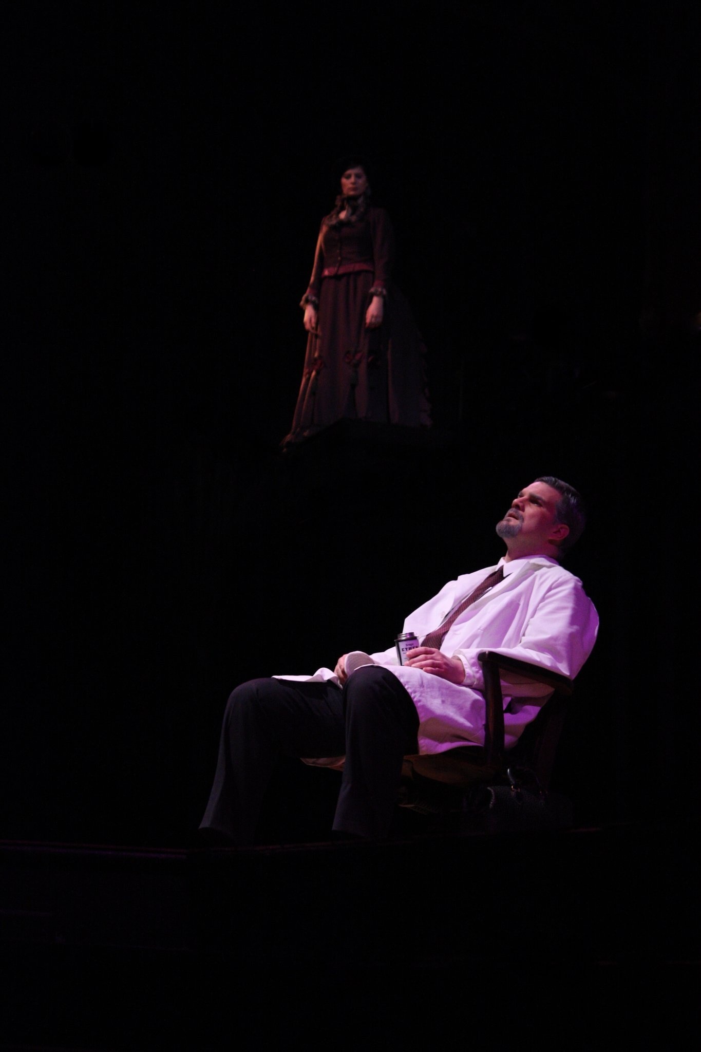Christopher R Ellis as Dr. Larch in the Hilberry Theatre 2011 production of The Cider House Rules