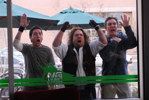 Still of Dan Fogler, Chris Marquette and Kyle Newman in Fanboys (2009)