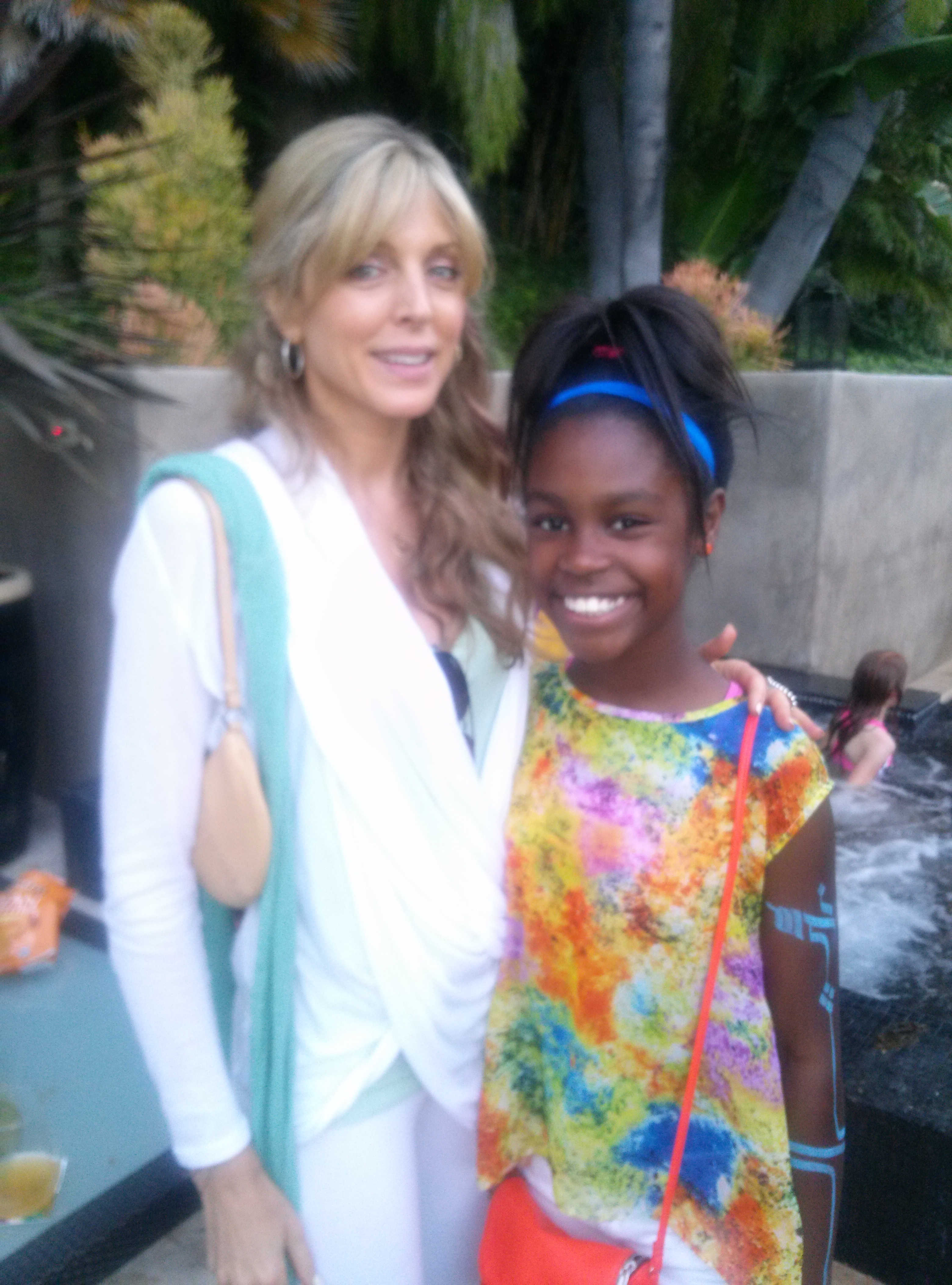 Alexis with Marla Maples at the lauching of Rainbow Mars Book.