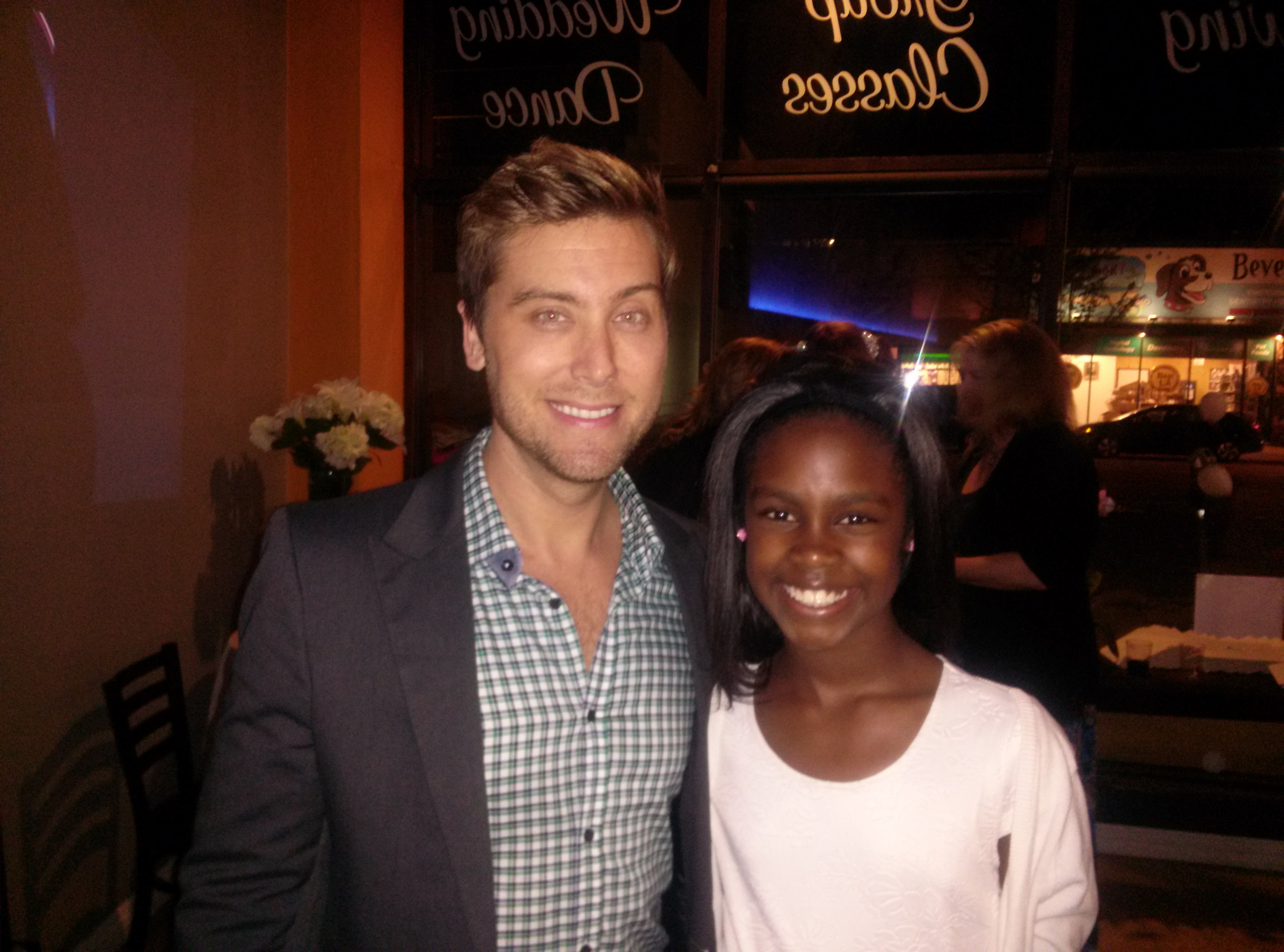 Lexi with Lance at the LA Ballroom event.