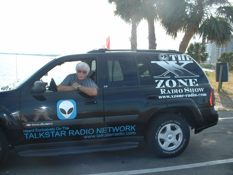Rob McConnell in The 'X' Zone Radio & TV Show Cruiser