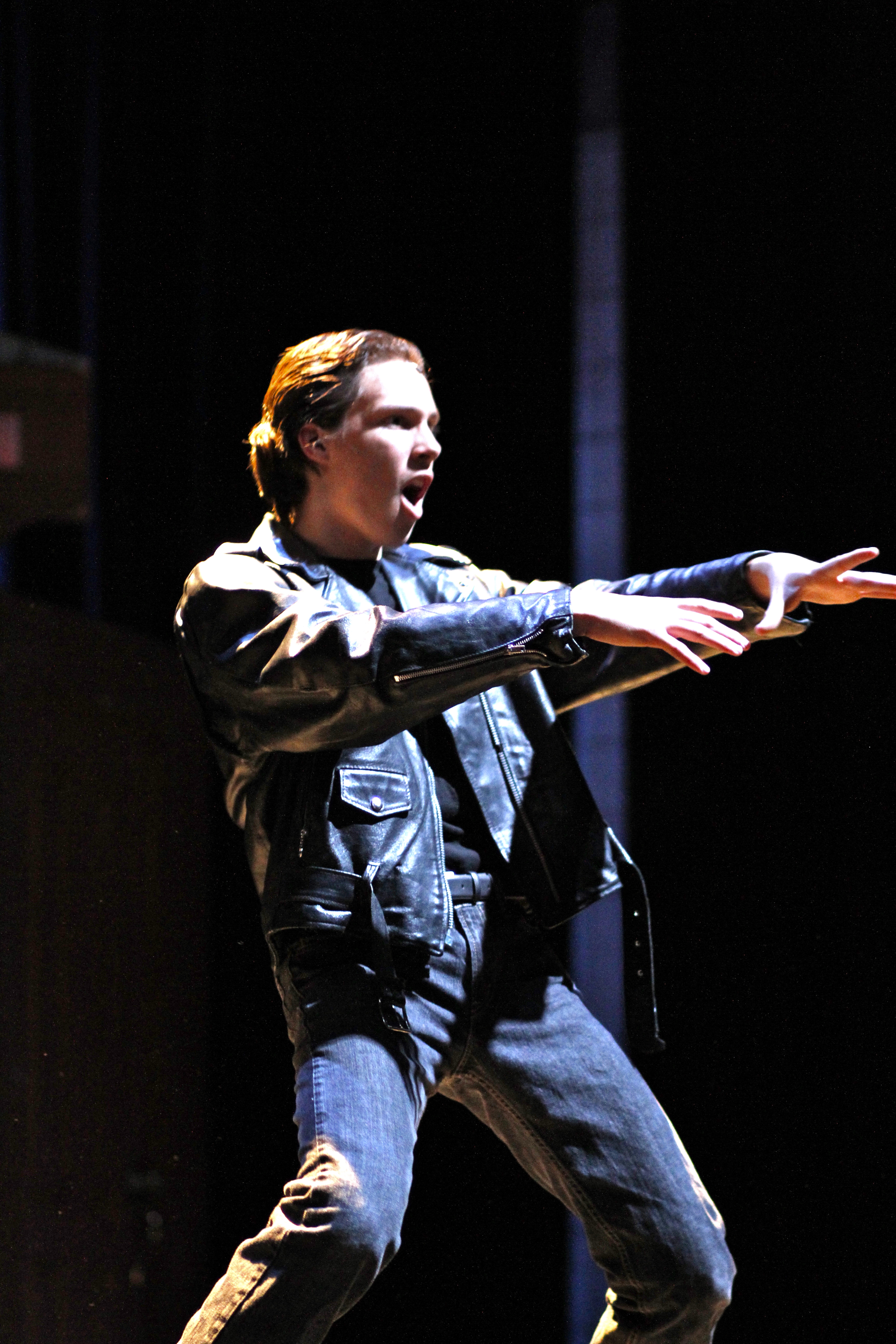 Cameron as Conrad Birdie in Bye Bye Birdie, February 2011 at the Norris / Negri Performing Arts Center