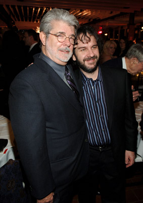 George Lucas and Peter Jackson at event of King Kong (2005)