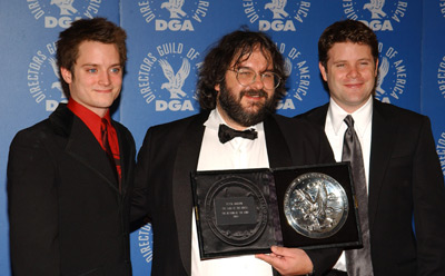 Sean Astin, Elijah Wood and Peter Jackson