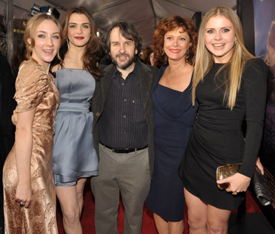 Susan Sarandon, Peter Jackson, Rachel Weisz, Rose McIver and Saoirse Ronan at event of The Lovely Bones (2009)