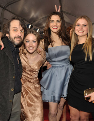 Peter Jackson, Rachel Weisz, Rose McIver and Saoirse Ronan at event of The Lovely Bones (2009)