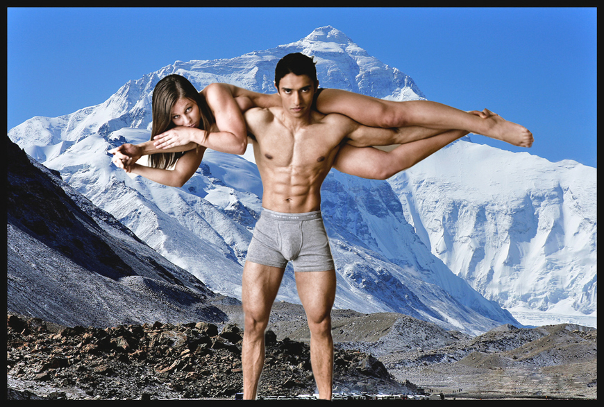 Climbed top of Mt. Everest with a naked girl on my back!
