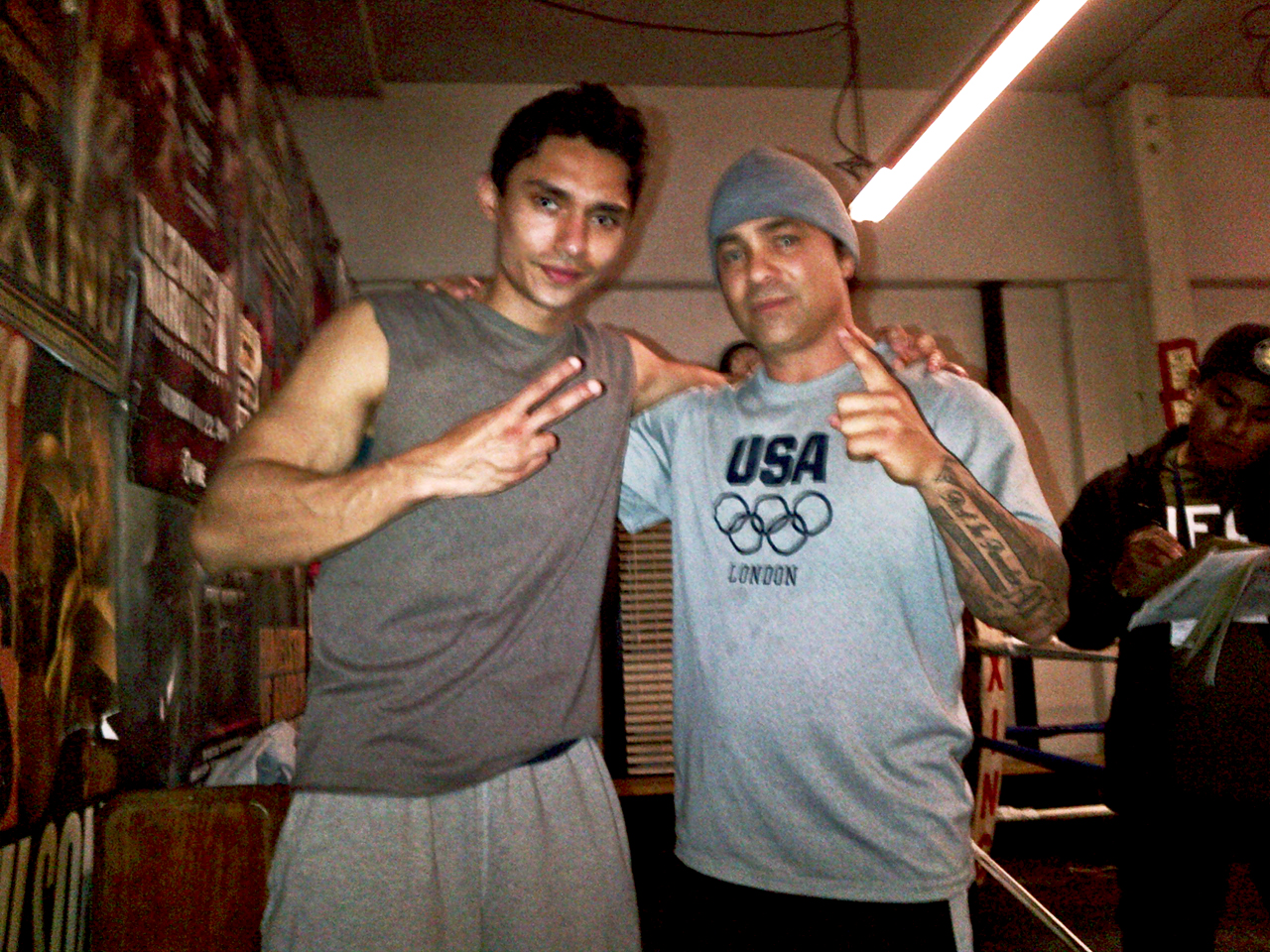 Working with boxing coach Rob Garcia in Ray Donovan