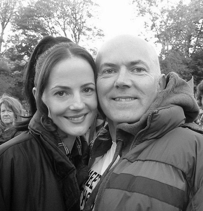 WITH ORLA O ROURKE ON THE SET OF 'THE CABIN'