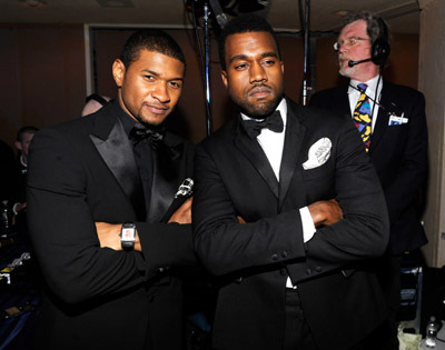 Usher Raymond and Kanye West