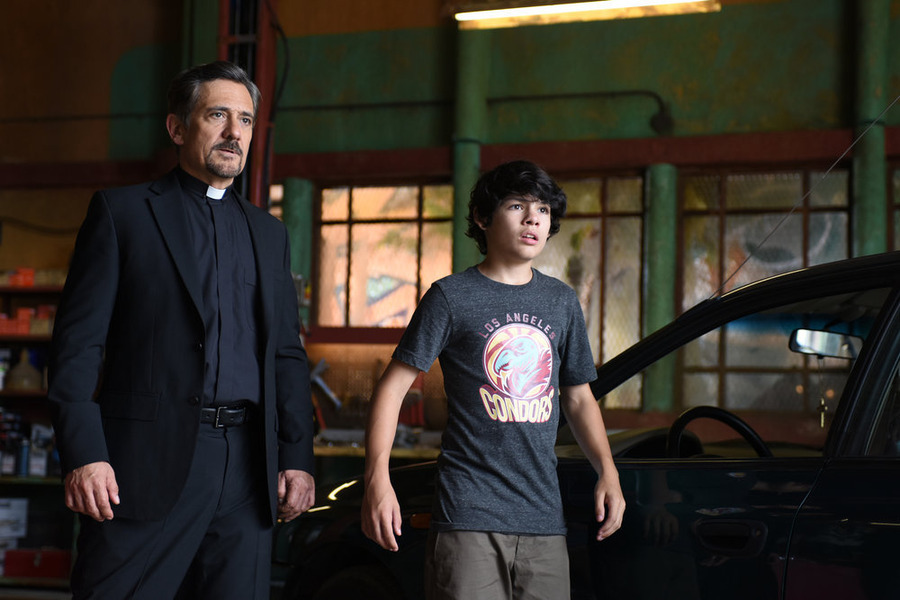 Still of Carlos Lacamara and Lucius Hoyos in Heroes Reborn (2015)