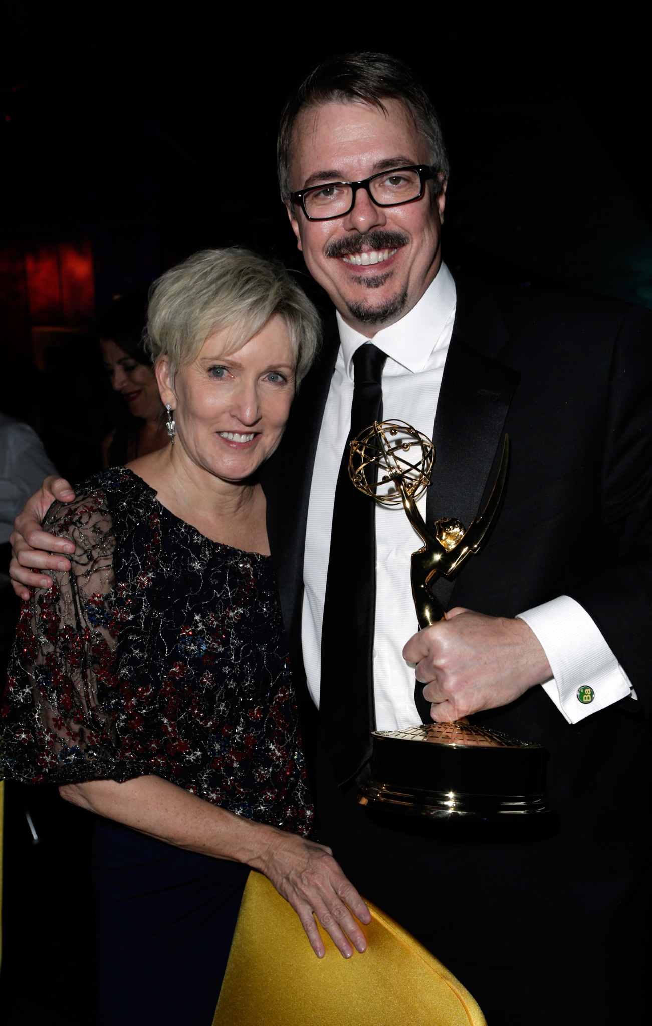 Vince Gilligan and Holly Rice at event of The 66th Primetime Emmy Awards (2014)