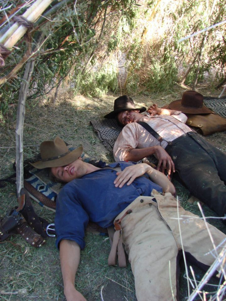 Dead Men The Series. Jake (Aaron Michael Marciniak) and Jesse are passed out after a long day.