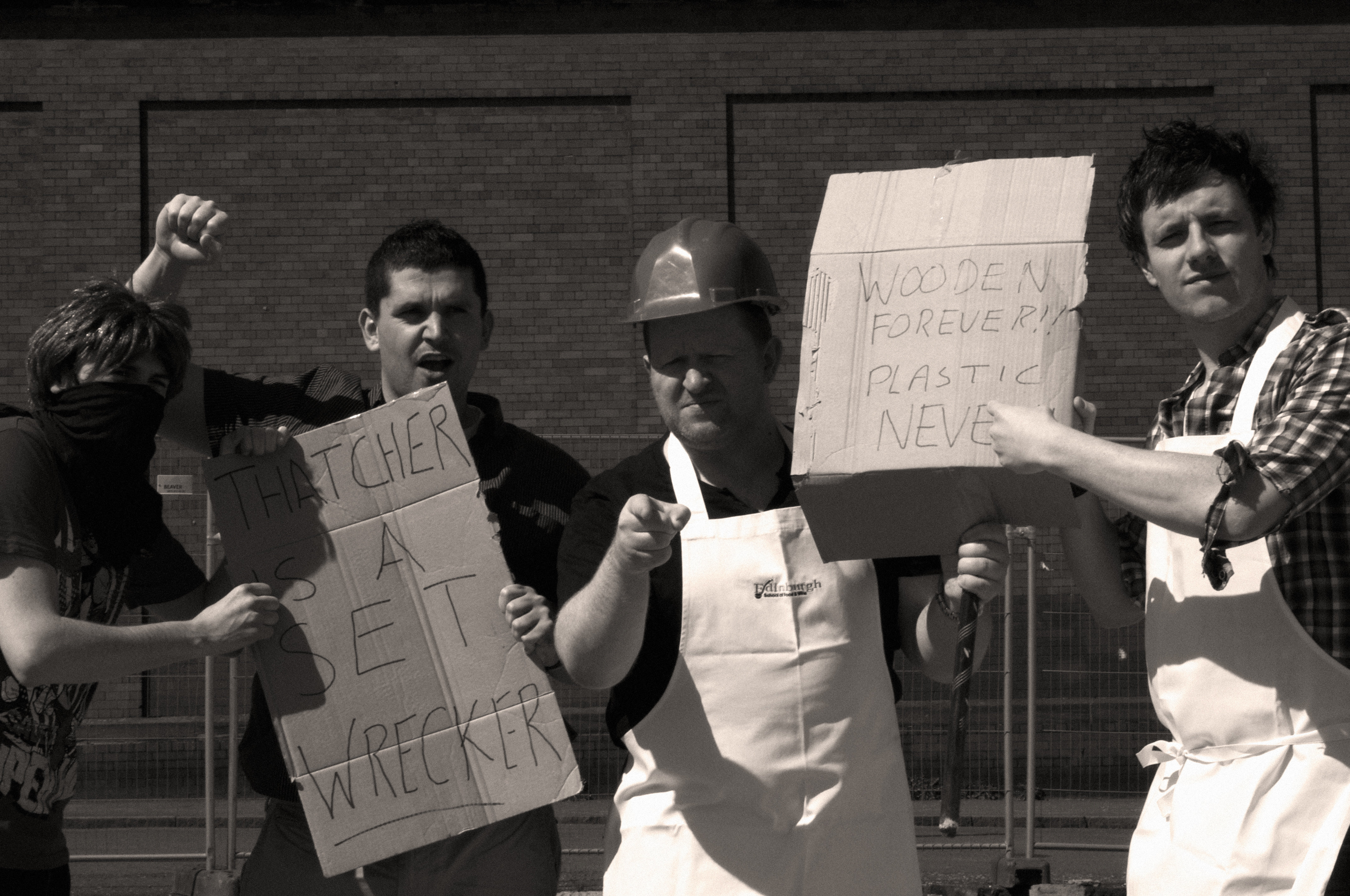 (L-R) Andy S. McEwan, Tony Quigley, John Love, Paul Massie