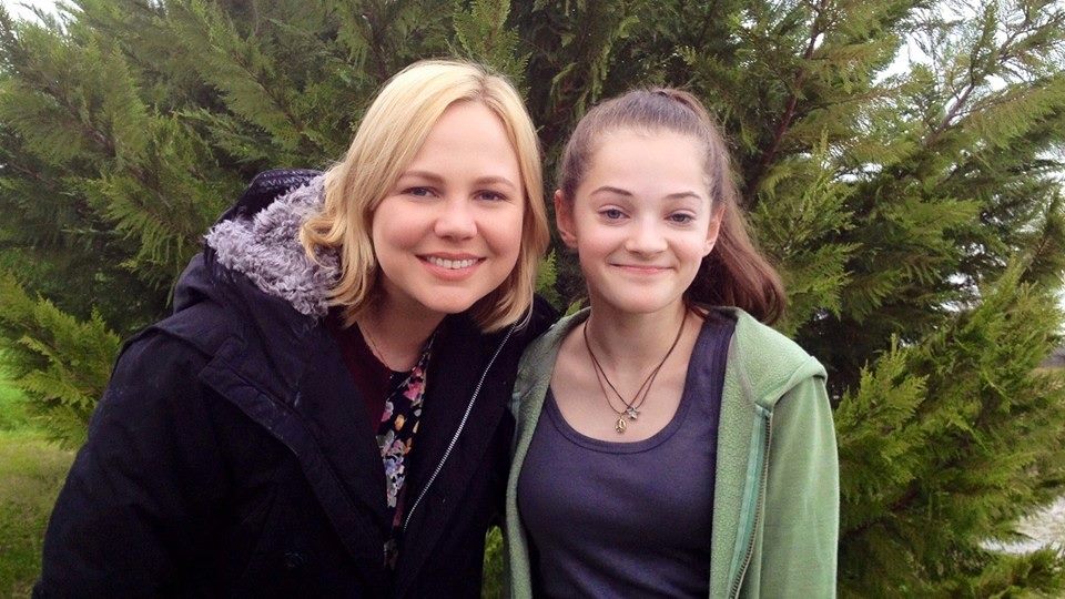 Here I am with Adelaide Clemens on the set of RECTIFY. It is a highly rated show on Sundance that recently won the Peabody Award! Watch for my episode coming up in a couple weeks, Season Three, Episode Five.