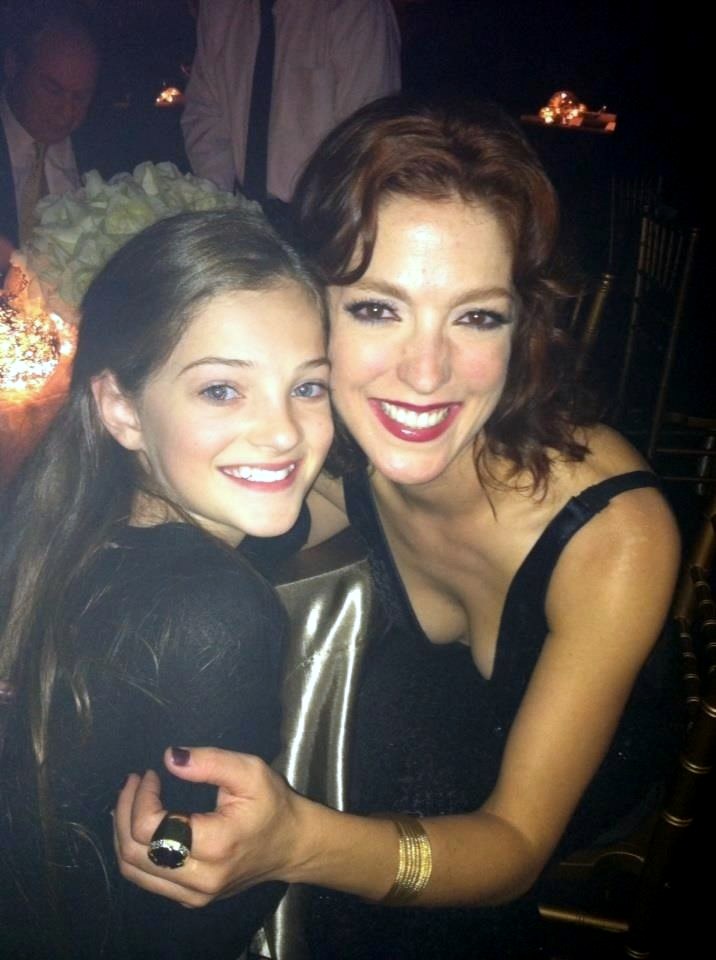 Erika Bierman with Megan Hayes (The female Morphling) of Hunger Games: Catching Fire, at the after party of the L.A. Premiere. 111813