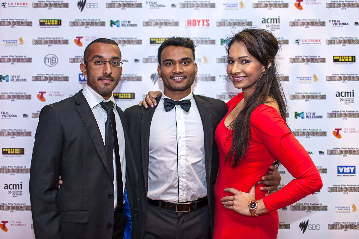 Kailas Prasannan, Newnest Addakula and Sharon Johal at the Finalist Films Screening Event at the Western Union Short Film Competition (Indian Film Festival of Melbourne 2013)