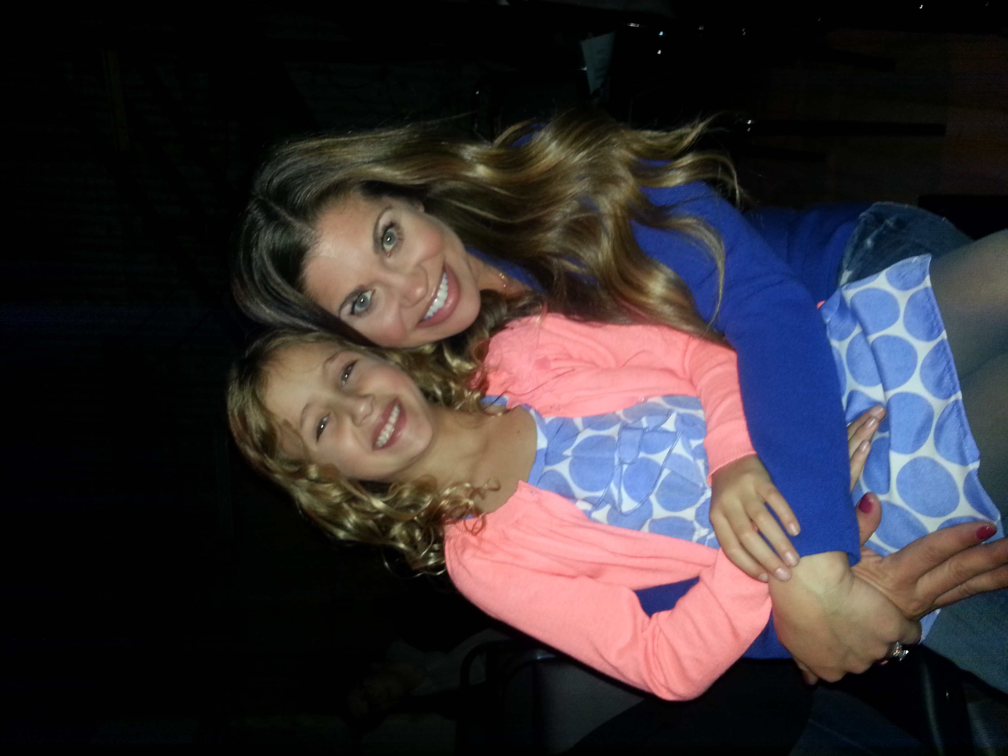 Ava and Danielle Fishel on the set of Girl Meets World