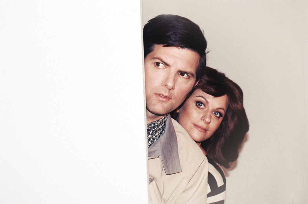 Still of Adam Scott and Amy Poehler in The Greatest Event in Television History (2012)