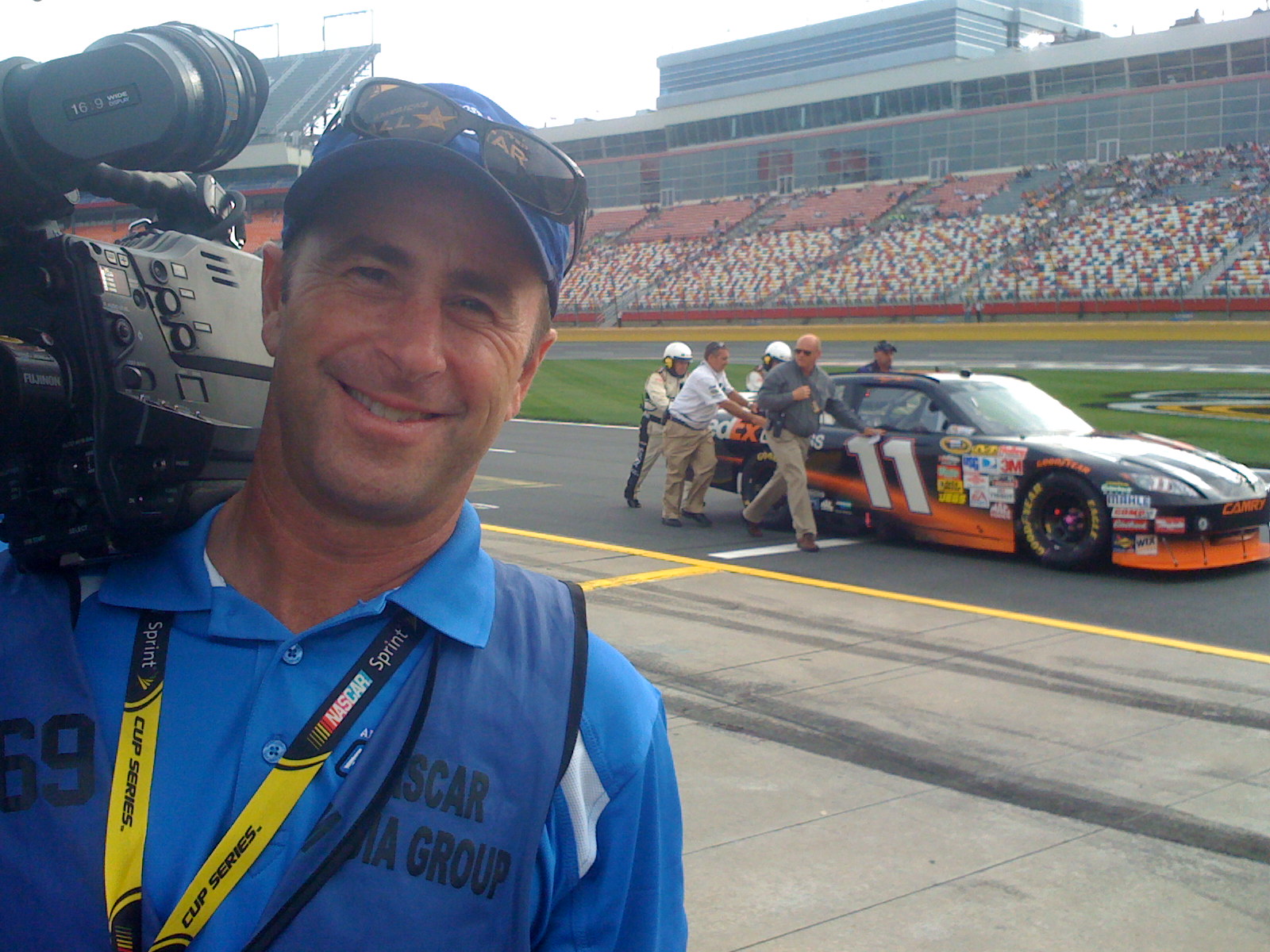 Shooting for America's Most Wanted at the Charlotte Motor Speedway