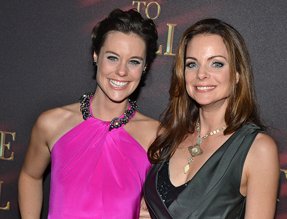 Ashley Williams at the opening of A TIME TO KILL on Broadway, with her sister Kimberly Williams-Paisley.