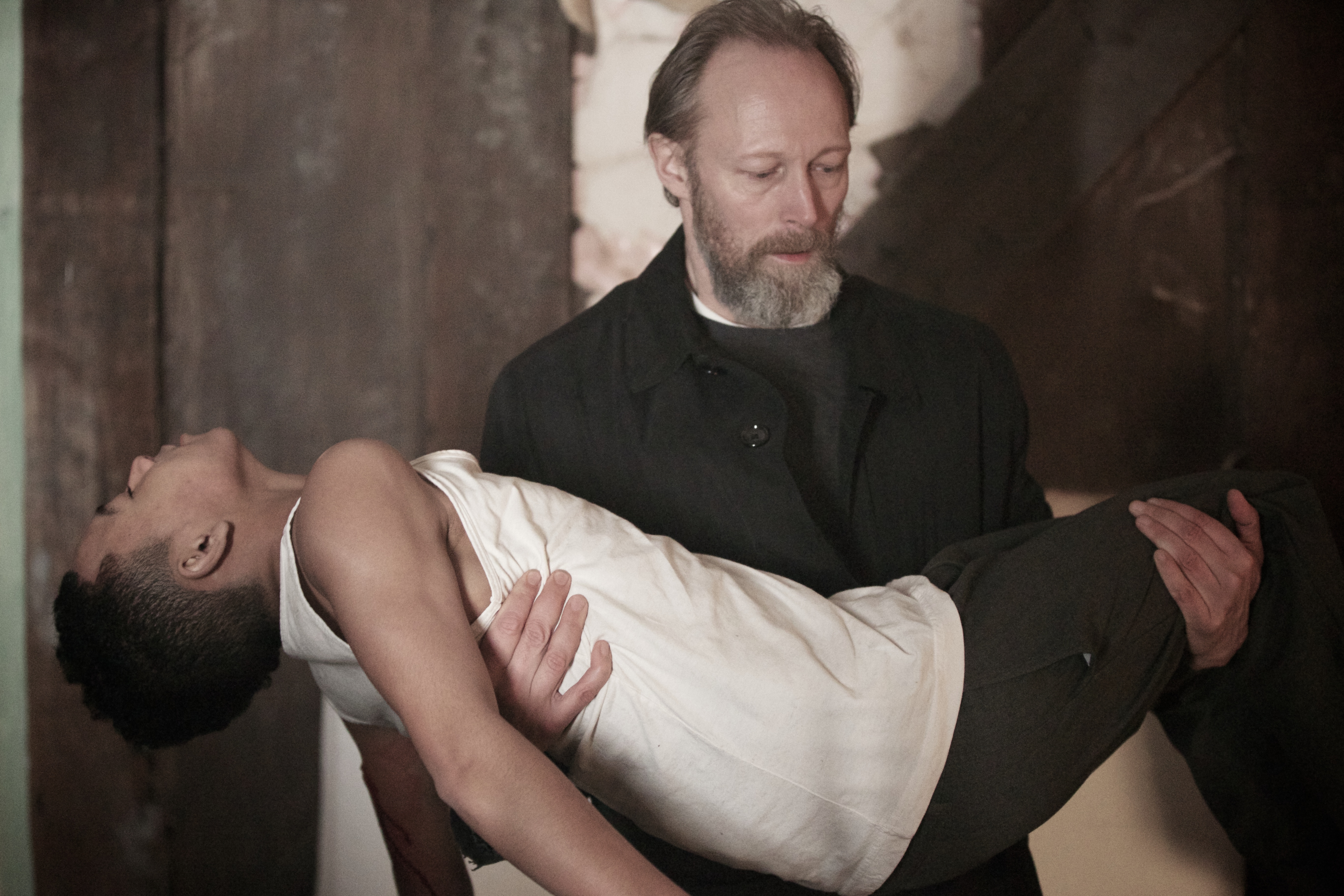 Still of Michelle Fairley, Lars Mikkelsen and McKell David in Montana (2014)