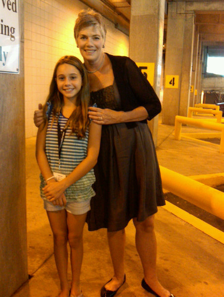 Beatrice Miller and Kelly McGillis at an event for Hens and Chicks.