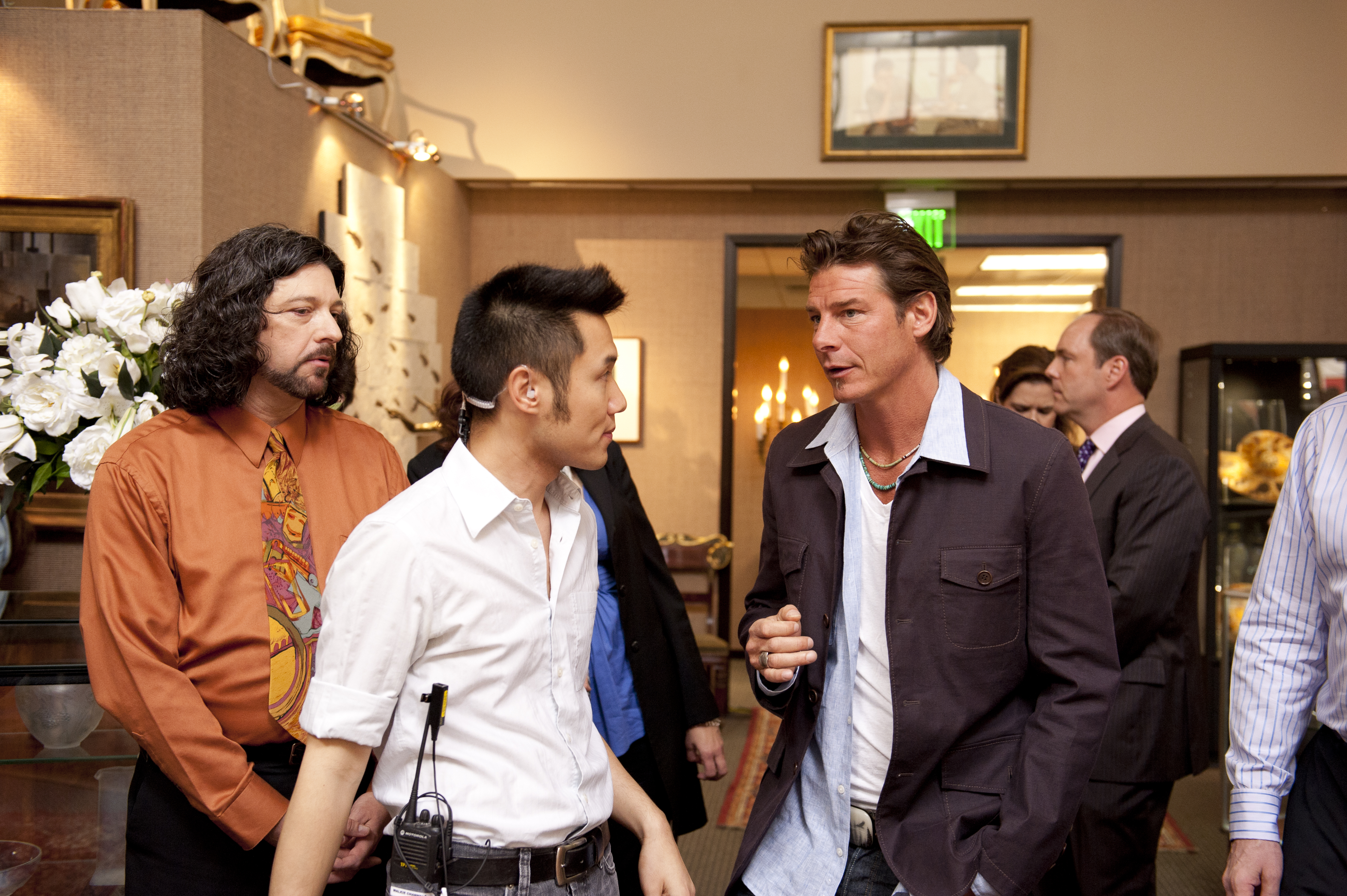 On the set of ABC's Great Big American Auction, with Ty Pennington.