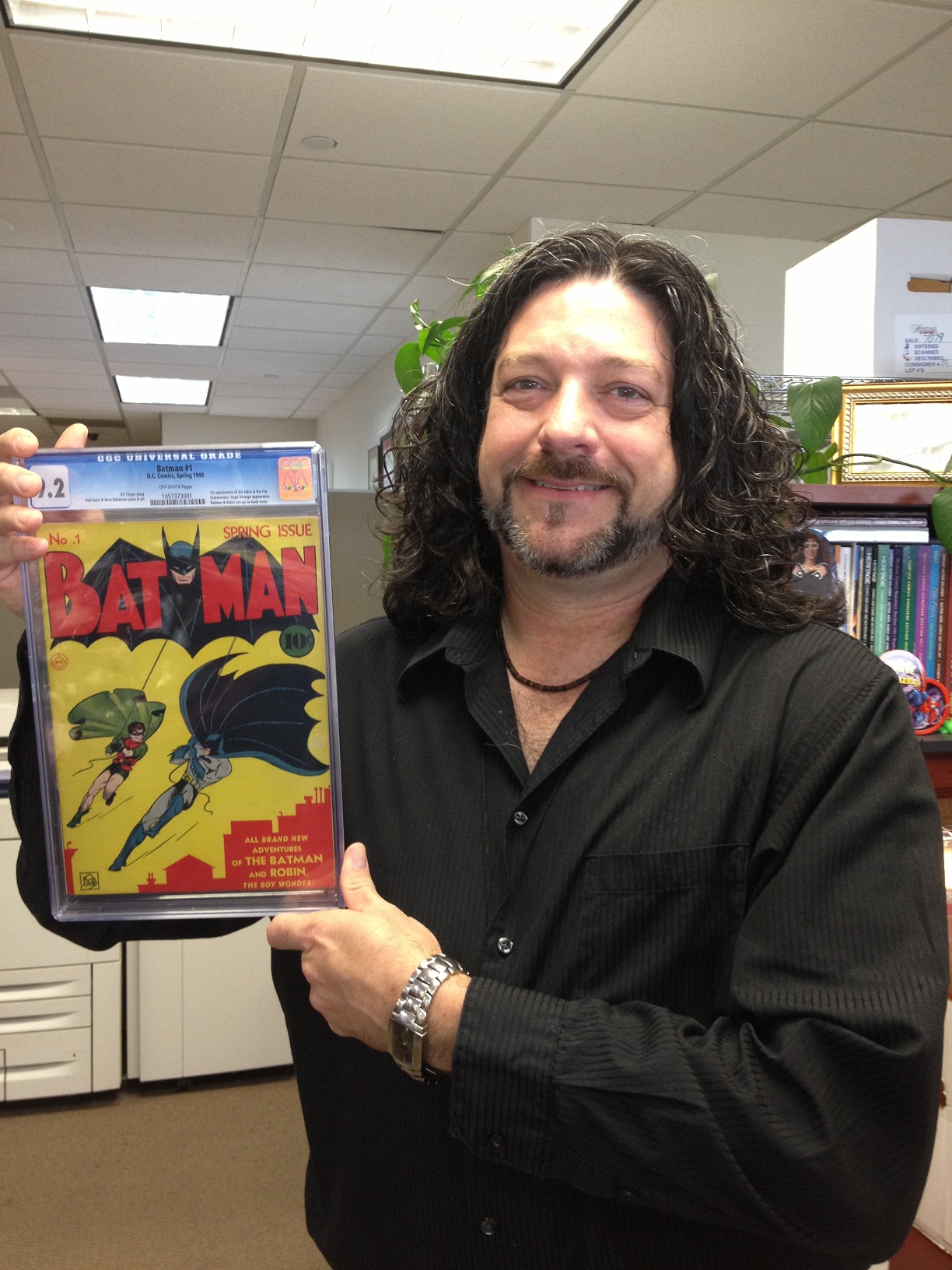 Greg with a $567,000 copy of Batman #1